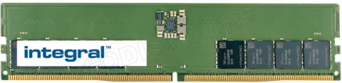 Photo de Barrette mémoire 32Go DIMM DDR5 Integral 5600MHz (Vert)