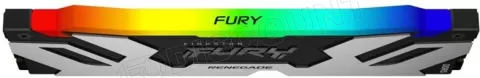 Photo de Barrette mémoire 32Go DIMM DDR5 Kingston Fury Renegade RGB 6000MHz (Argent/Noir)