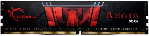 Photo de Barrette mémoire 4Go DIMM DDR4 G.Skill Aegis  2400Mhz (Noir et Rouge)