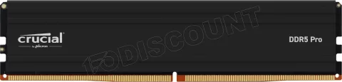 Photo de Barrette mémoire 64Go DIMM DDR5 Crucial Pro 5600MHz (Noir) Version OEM (Tray)