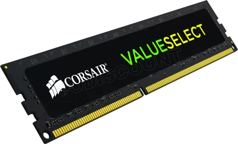 Photo de Barrette mémoire 8Go DIMM DDR3 Corsair Value Select PC12800 (1600MHz)