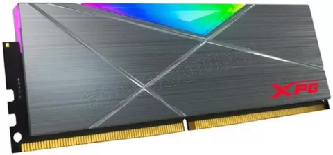 Photo de Barrette mémoire 8Go DIMM DDR4 Adata XPG SpectriX D50 RGB  3200Mhz (Gris)