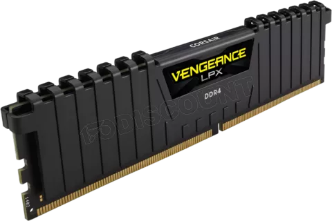 Photo de Barrette mémoire 8Go DIMM DDR4 Corsair Vengeance LPX  3200Mhz (Noir)