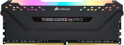 Photo de Barrette mémoire 8Go DIMM DDR4 Corsair Vengeance Pro RGB  3600Mhz (Noir)