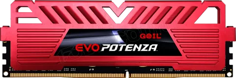 Photo de Barrette mémoire 8Go DIMM DDR4 GeIL Evo Potenza 3200Mhz (Rouge)