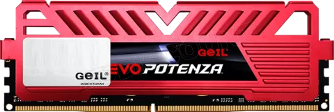 Photo de Barrette mémoire 8Go DIMM DDR4 GeIL Evo Potenza 3200Mhz (Rouge)