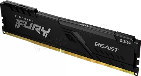 Photo de Barrette mémoire 8Go DIMM DDR4 Kingston Fury Beast  3200Mhz (Noir)