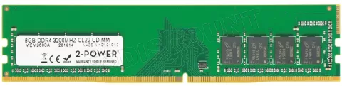 Photo de Barrette mémoire 8Go DIMM DDR4 Kingston ValueRAM 3200Mhz (Vert)