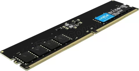Photo de Barrette mémoire 8Go DIMM DDR5 Crucial Classic 5600MHz (Noir) Version OEM (Tray)