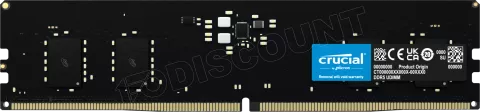 Photo de Barrette mémoire 8Go DIMM DDR5 Crucial Classic 5600MHz (Noir)