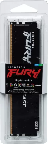 Photo de Barrette mémoire 8Go DIMM DDR5 Kingston Fury Beast  4800MHz (Noir)