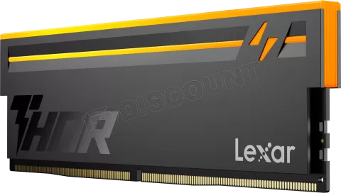 Photo de Barrette mémoire 8Go DIMM DDR5 Lexar Thor 2nd Gen RGB 6000MHz CL38 (Noir)