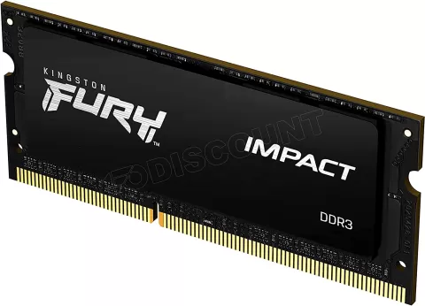 Photo de Barrette mémoire 8Go SODIMM DDR4 Kingston Fury Impact  3200Mhz (Noir)