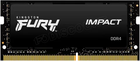 Photo de Barrette mémoire 8Go SODIMM DDR4 Kingston Fury Impact  3200Mhz (Noir)