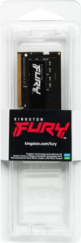 Photo de Barrette mémoire 8Go SODIMM DDR4 Kingston Fury Impact  3200Mhz (Noir)