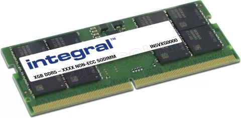 Photo de Barrette mémoire 8Go SODIMM DDR5 Integral 5600Mhz (Vert)