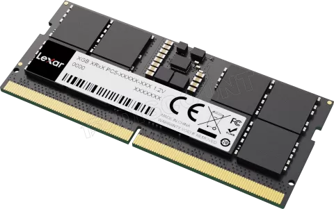 Photo de Barrette mémoire 8Go SODIMM DDR5 Lexar 5600Mhz (Noir)
