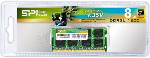 Photo de Barrette mémoire RAM SODIMM DDR3L 8192 Mo (8 Go) Silicon Power PC12800 (1600MHz) 1.35 v