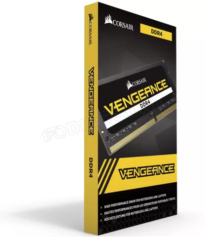 Photo de Barrette mémoire SODIMM DDR4 Corsair Vengeance  2400Mhz 8Go (Noir)