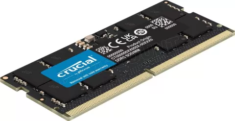 Photo de Barrette mémoire SODIMM DDR5 32Go Crucial 5600Mhz (Noir) Version OEM (Tray)