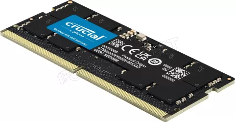 Photo de Barrette mémoire SODIMM DDR5 8Go Crucial 4800MHz (Noir) Version OEM (Tray)