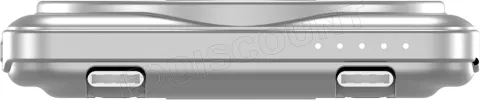 Photo de Batterie externe magnétique Verbatim Charge'n'Go + 2x USB-C - 5000mAh (Argent)