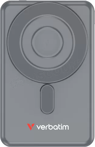 Photo de Batterie externe magnétique Verbatim Charge'n'Go + 2x USB-C - 5000mAh (Gris)