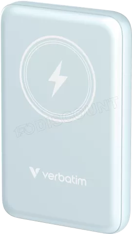 Photo de Batterie externe sans fil magnétique Verbatim Charge'N'Go - 10000 mAh (Bleu)