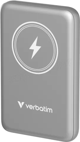 Photo de Batterie externe sans fil magnétique Verbatim Charge'N'Go - 10000 mAh (Gris)