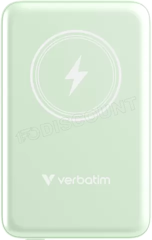 Photo de Batterie externe sans fil magnétique Verbatim Charge'N'Go - 10000 mAh (Vert)