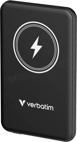 Photo de Batterie externe sans fil magnétique Verbatim Charge'n'Go - 5000mAh (Noir)