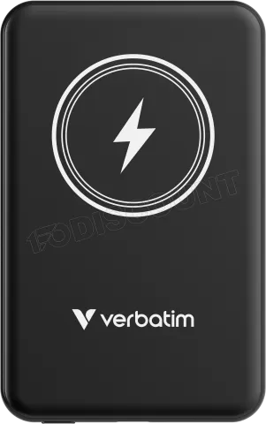 Photo de Batterie externe sans fil magnétique Verbatim Charge'n'Go - 5000mAh (Noir)