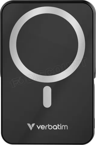 Photo de Batterie externe sans fil magnétique Verbatim Charge'n'Go avec support - 10000mAh (Noir)