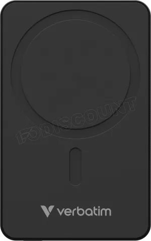 Photo de Batterie externe sans fil magnétique Verbatim Charge'n'Go Essentials - 10000mAh (Noir)