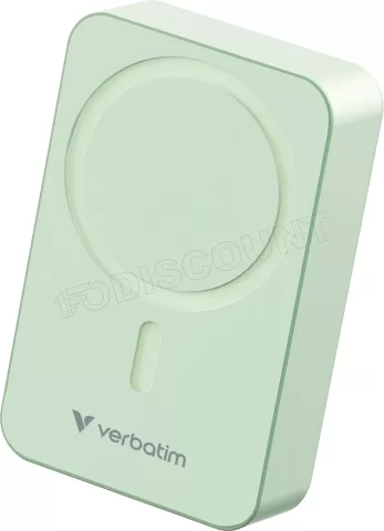 Photo de Batterie externe sans fil magnétique Verbatim Charge'n'Go Essentials - 20000mAh (Vert)