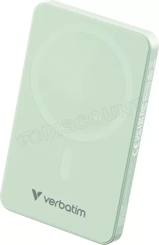 Photo de Batterie externe sans fil magnétique Verbatim Charge'n'Go Essentials - 5000mAh (Vert)