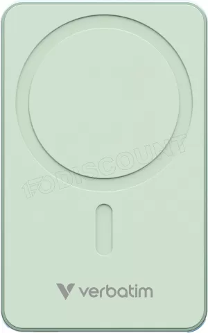 Photo de Batterie externe sans fil magnétique Verbatim Charge'n'Go Essentials - 5000mAh (Vert)