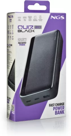 Photo de Batterie externe USB NGS Quiz 20 - 20000mAh (Noir)