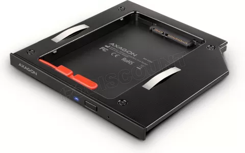 Photo de Berceau Axagon 2,5" dans une baie de 5,25" Slim