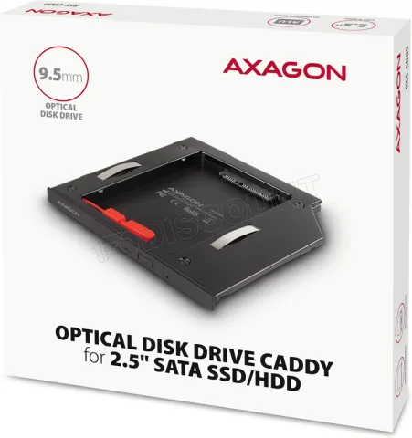Photo de Berceau Axagon 2,5" dans une baie de 5,25" Slim