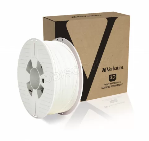 Photo de Bobine de Filament ABS Verbatim Ø1,75mm - 1Kg (Blanc)