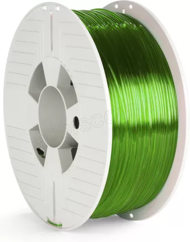 Photo de Bobine de Filament PET-G 3D Verbatim Ø1.75mm - 1kg (Vert Transparent)