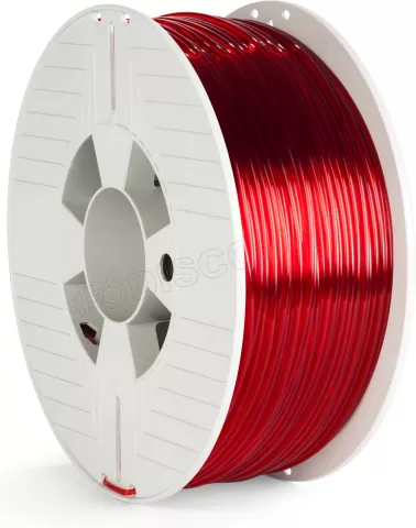 Photo de Bobine de Filament PET-G 3D Verbatim Ø2.85mm - 1kg (Rouge Transparent)