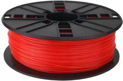 Photo de Bobine de Filament PLA Gembird Ø1,75mm - 1Kg (Rouge fluorescent)