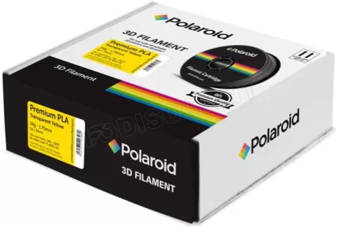 Photo de Bobine de Filament PLA Polaroid Premium 1,75 mm - 1Kg (Transparent Jaune)