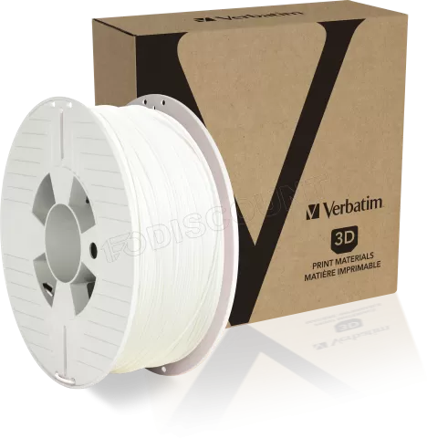 Photo de Bobine de Filament PLA Verbatim Ø1,75mm - 1 Kg (Blanc)