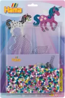 Photo de Boîte de 2000 perles Hama - Thème Licorne