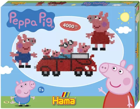 Photo de Boîte de 4000 perles Hama - Thème Peppa Pig