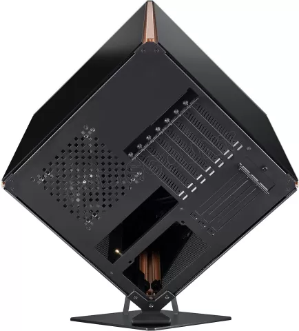 Photo de Boitier Cube ATX Azza Regis RGB avec panneaux vitrés (Noir)