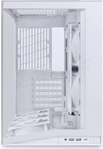 Photo de Boitier Cube ATX Lian-Li O11 Dynamic Mini Flow V2 avec panneau vitré (Blanc)